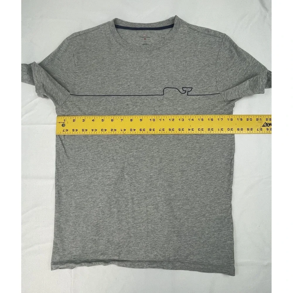 VINEYARD VINES X TSRGET GREY WHALE LINE GRAPHIC T SHIRT MENS SMALL 100% COTTON
